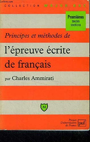 Principes et méthodes de l'épreuve écrite de français Business, Finance & Career