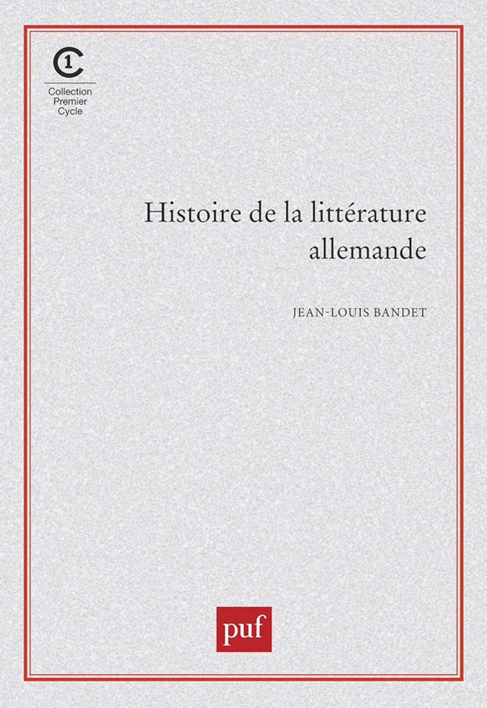 Histoire de la littérature allemande book