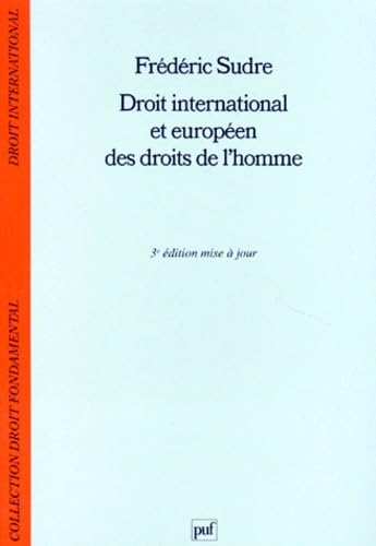 Droit international et européen des droits de l'Homme book