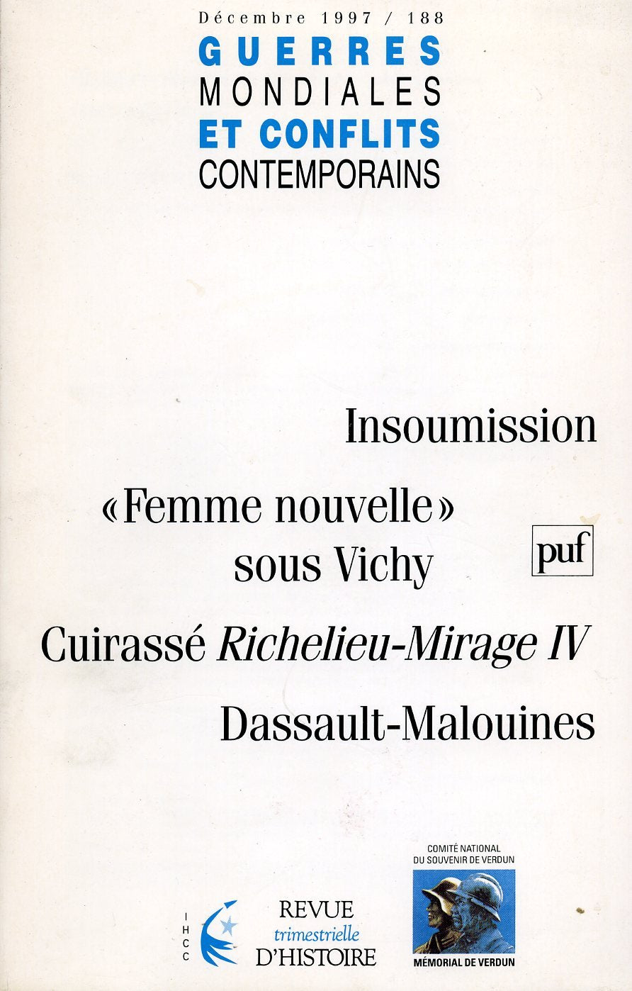 Guerres mondiales et conflits continentaux, avril 1997, numéro 188 book