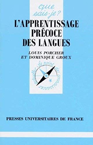 L'Apprentissage précoce des langues book