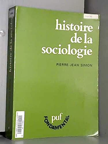 Histoire de la sociologie book
