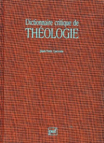 Dictionnaire critique de théologie Reference Books