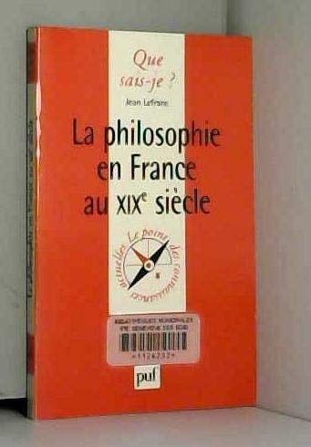 La philosophie en France au XIXe siècle Philosophy