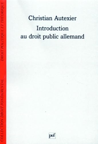 Introduction au droit public allemand Law