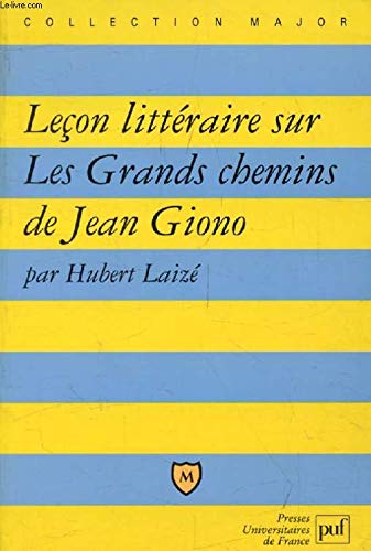 Lecon litt. sur grands chemins giono book
