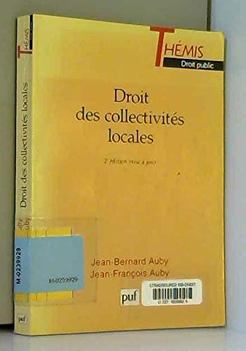 Droit des collectivités locales, 2e édition mise à jour book