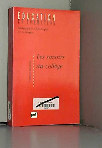 Les Savoirs au collège book