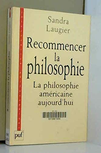 Recommencer la philosophie : La Philosophie américaine aujourd'hui book