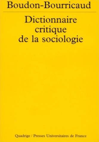 Dict. critique de la sociologie n303 Books