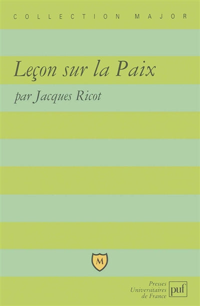 Product Image: Leçon sur la paix