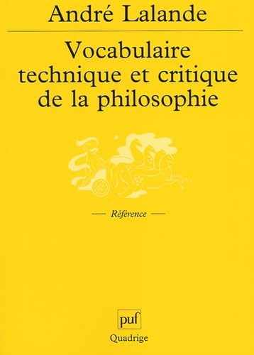 Vocabulaire technique et critique de la philosophie Philosophy