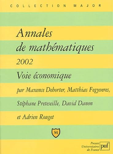 Annales de mathématiques 2002 : Voie Economique book