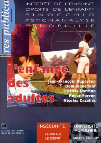 Res publica, numéro 31 : L'Enfance des adultes book