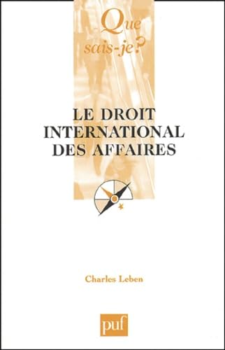 Le Droit international des affaires book
