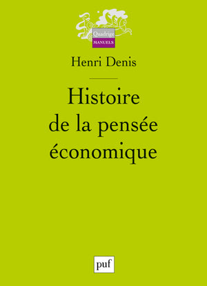 Histoire de la pensée économique Politics & History