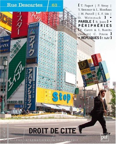 Rue Descartes, N° 63 : Droit de cité book