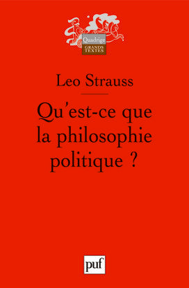 Qu'est-ce que la philosophie politique ? Philosophy