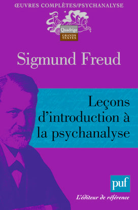 Oeuvres complètes : psychanalyse. Leçons d'introduction à la psychanalyse Psychology