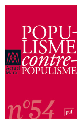 Actuel Marx, n° 54. Populisme, contre-populisme book