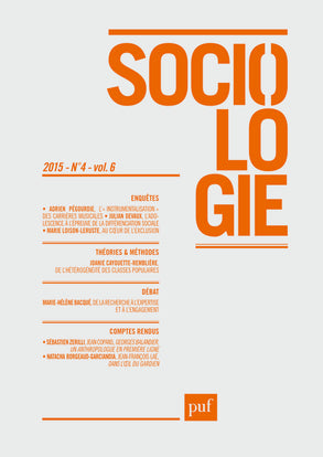 Sociologie, n° 4 (2015) book
