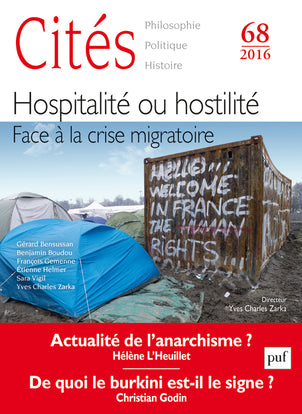 Cités, n° 68. Hospitalité ou hostilité : face à la crise migratoire book