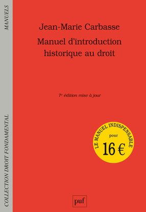 Manuel d'introduction historique au droit book