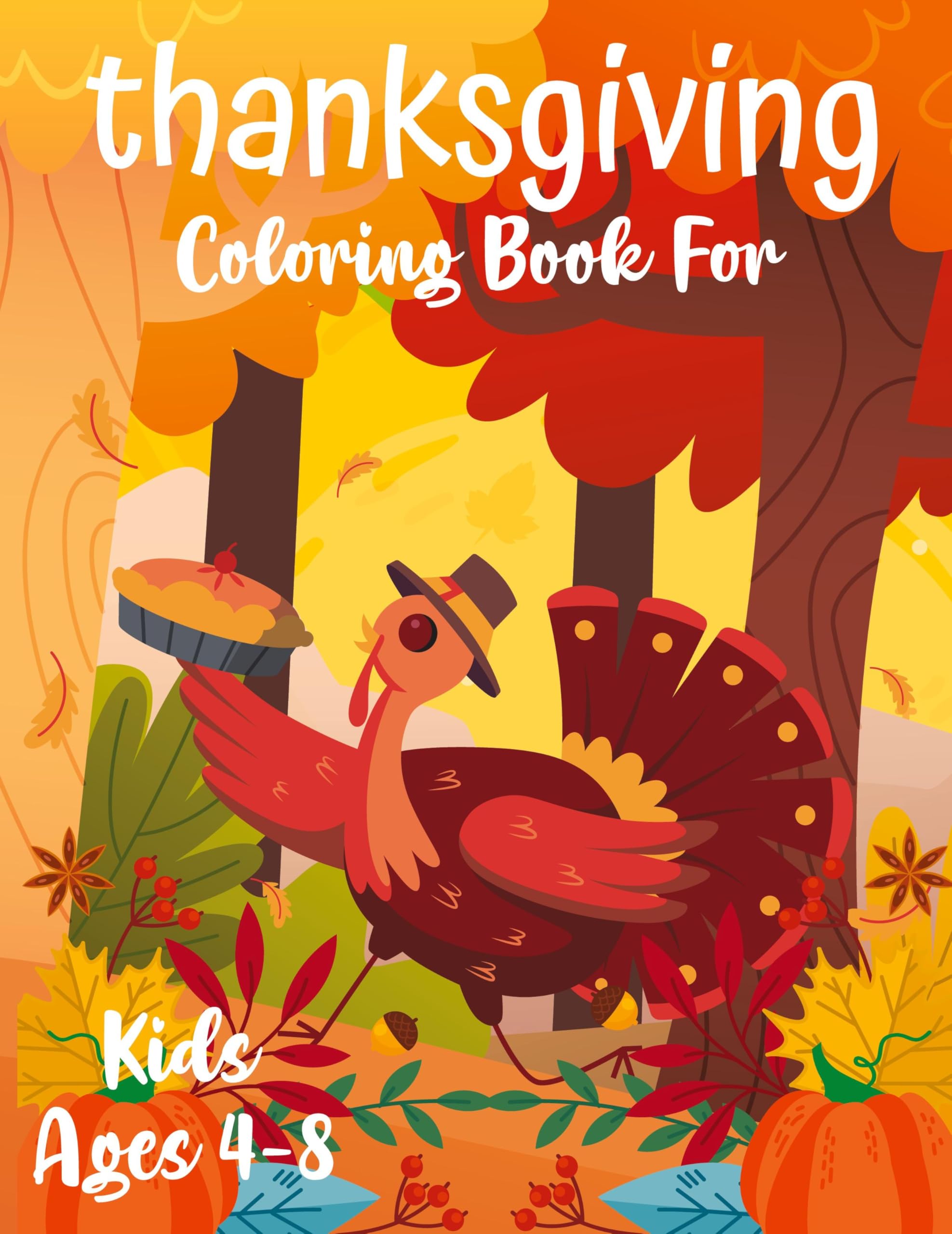 Thanksgiving Coloring Book for Children Non-fiction