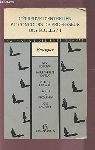 L'épreuve d'entretien au concours de professeurs des écoles book