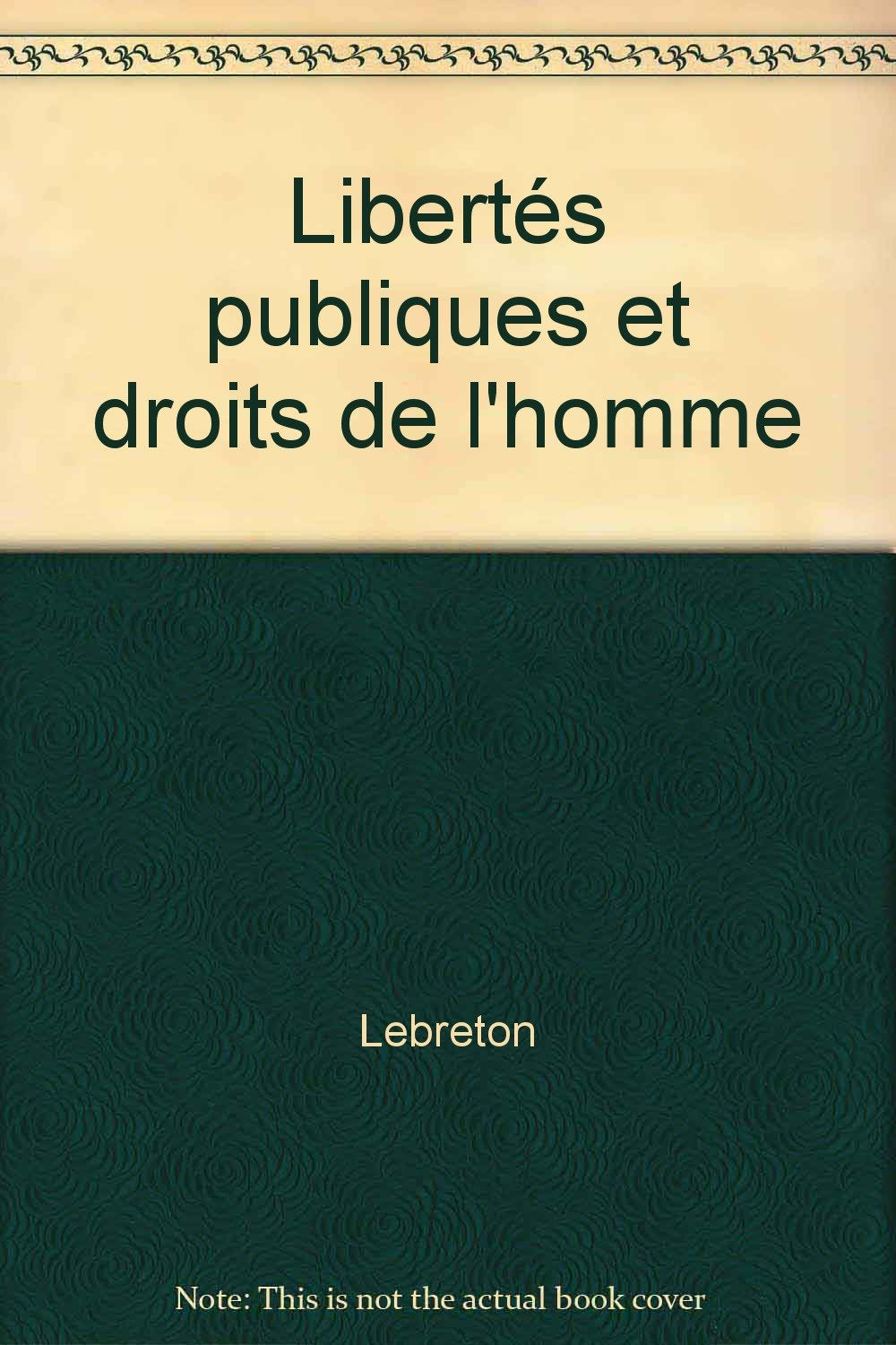 Libertés publiques et droits de l'homme Books