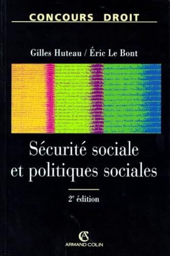 Securite Sociale Et Politiques Sociales. 2eme Edition Books