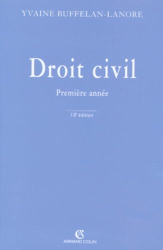 Droit Civil Premiere Annee. 10eme Edition book