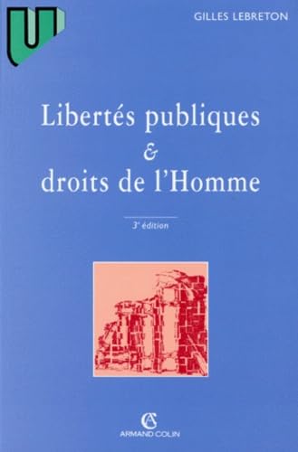 Libertes Publiques Et Droits De L'Homme. 3eme Edition 1997 book