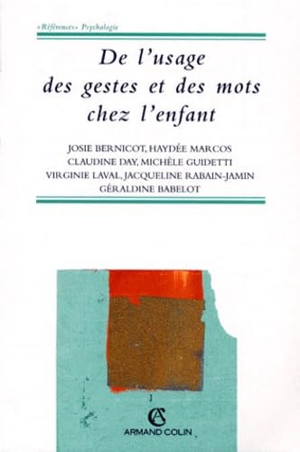 De l'usage des gestes et des mots chez l'enfant Books
