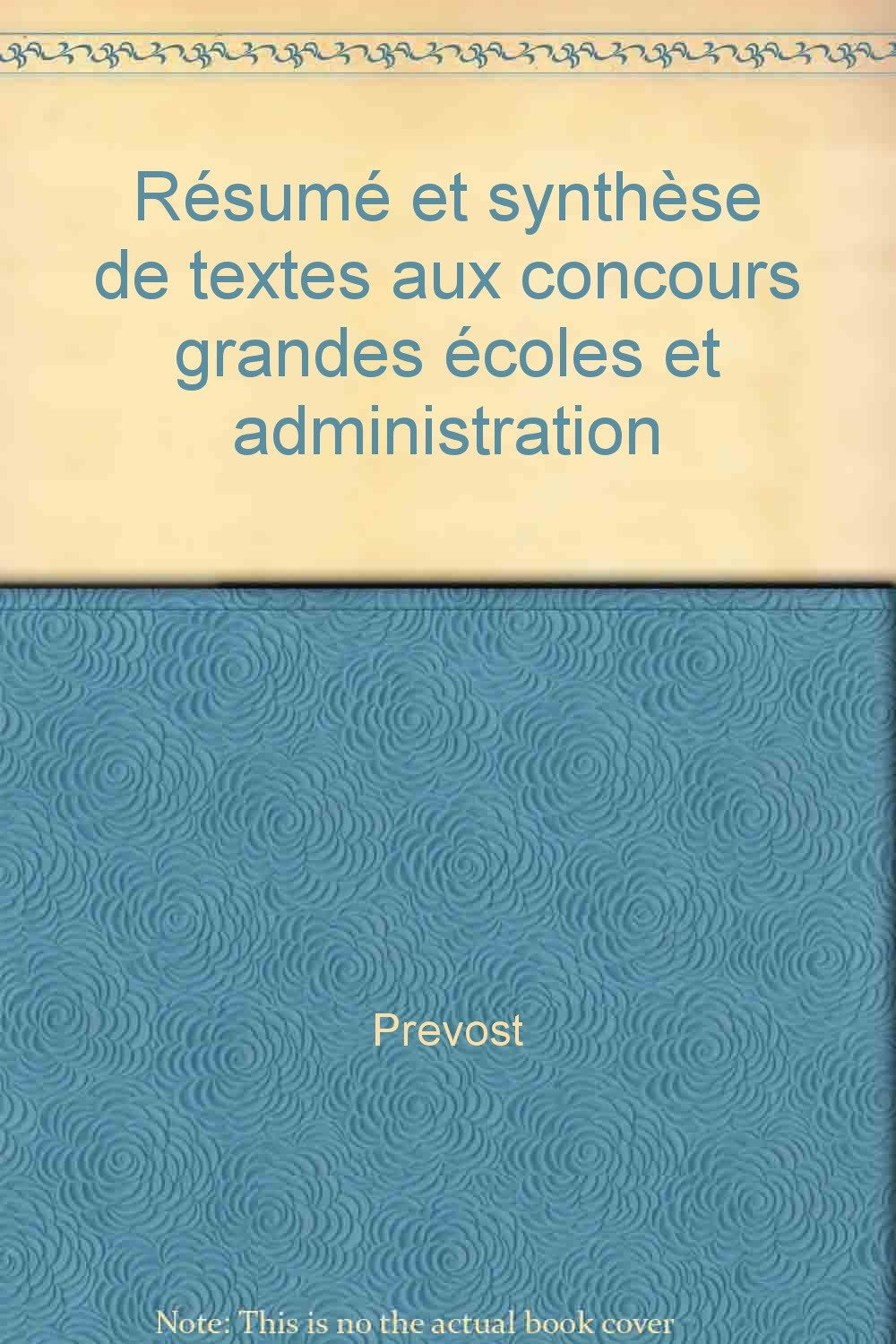Résumé et synthèse de textes aux concours grandes écoles et administration book
