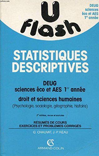 Statistiques descriptives : deug sciences éco et aes 1re annee droit et sciences humaines book