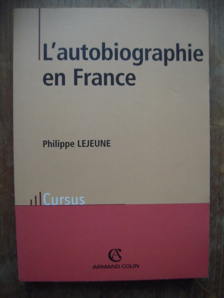 L'autobiographie en France book