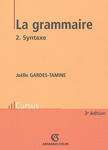 La grammaire, tome 2 : La syntaxe book