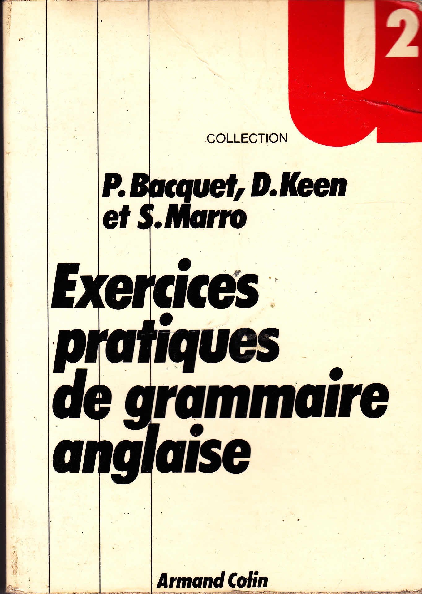 Exercices pratiques de grammaire anglaise (Collection U 2) book