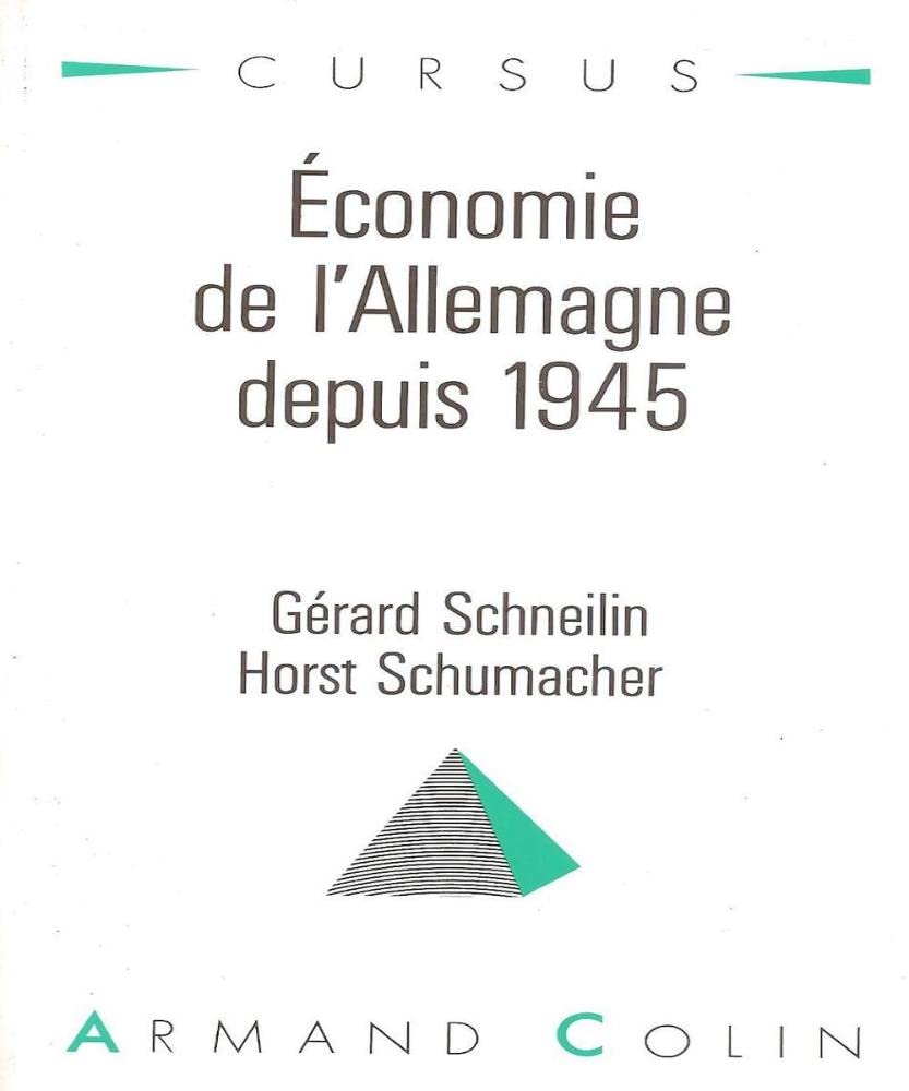 Economie de l'Allemagne depuis 1945 book