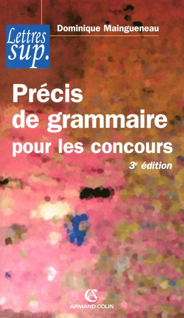 Précis de grammaire pour les concours book