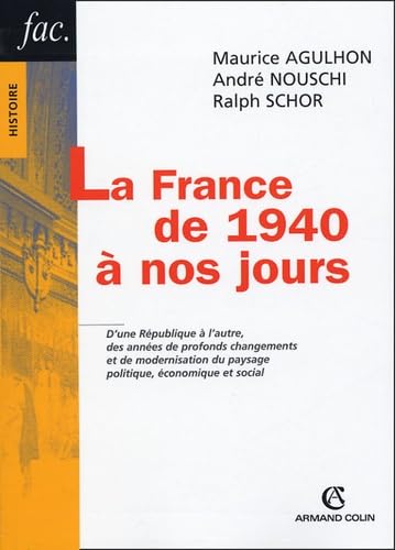 La France de 1940 à nos jours book