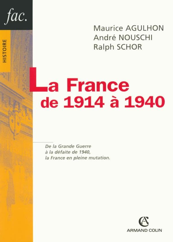 La France de 1914 à 1940 Politics & History