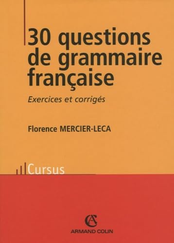 30 questions de grammaire française Books