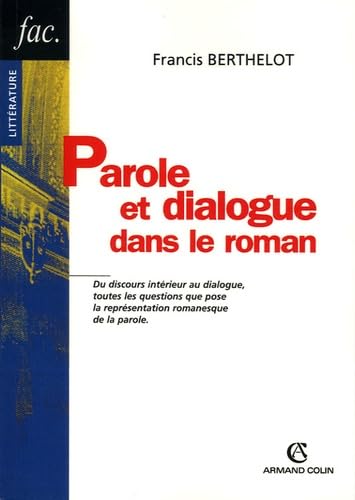 Parole et dialogue dans le roman book