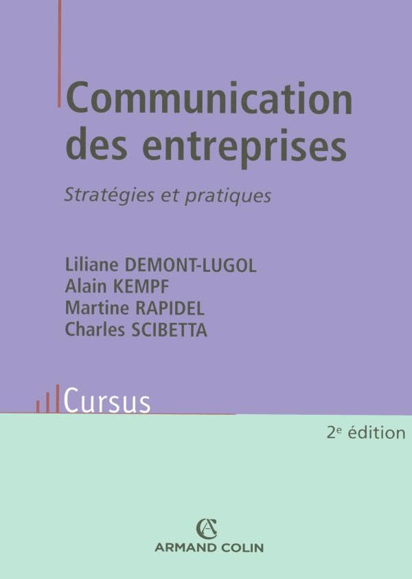Communication des entreprises: Stratégies et pratiques Books