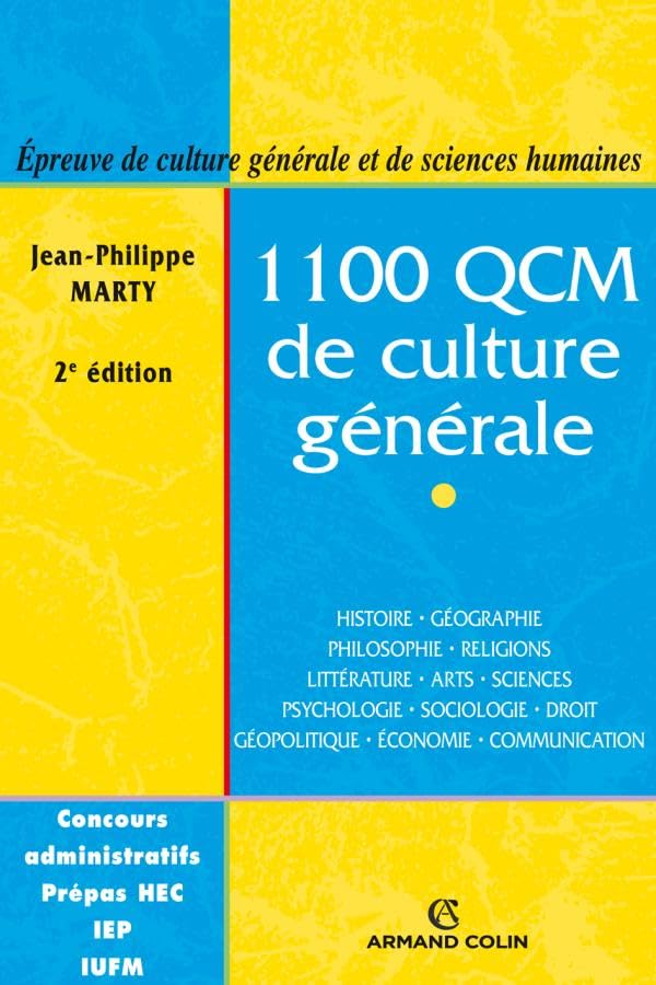 1100 QCM de culture générale - 2ed - Catégories A et B: Catégories A et B book