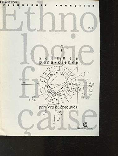 Ethnologie française, n° 3 (1993). Science, parascience : preuves et épreuves book