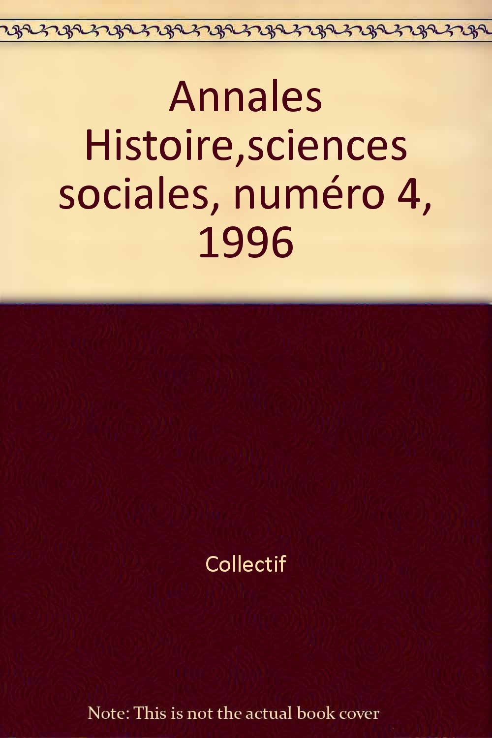 Revue d'histoire de la France, numéro 4, 1996 book