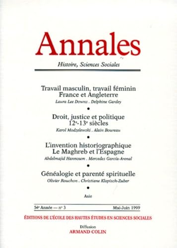 ANNALES HISTOIRE, SCIENCES SOCIALES N° 3 MAI-JUIN 1999 Books